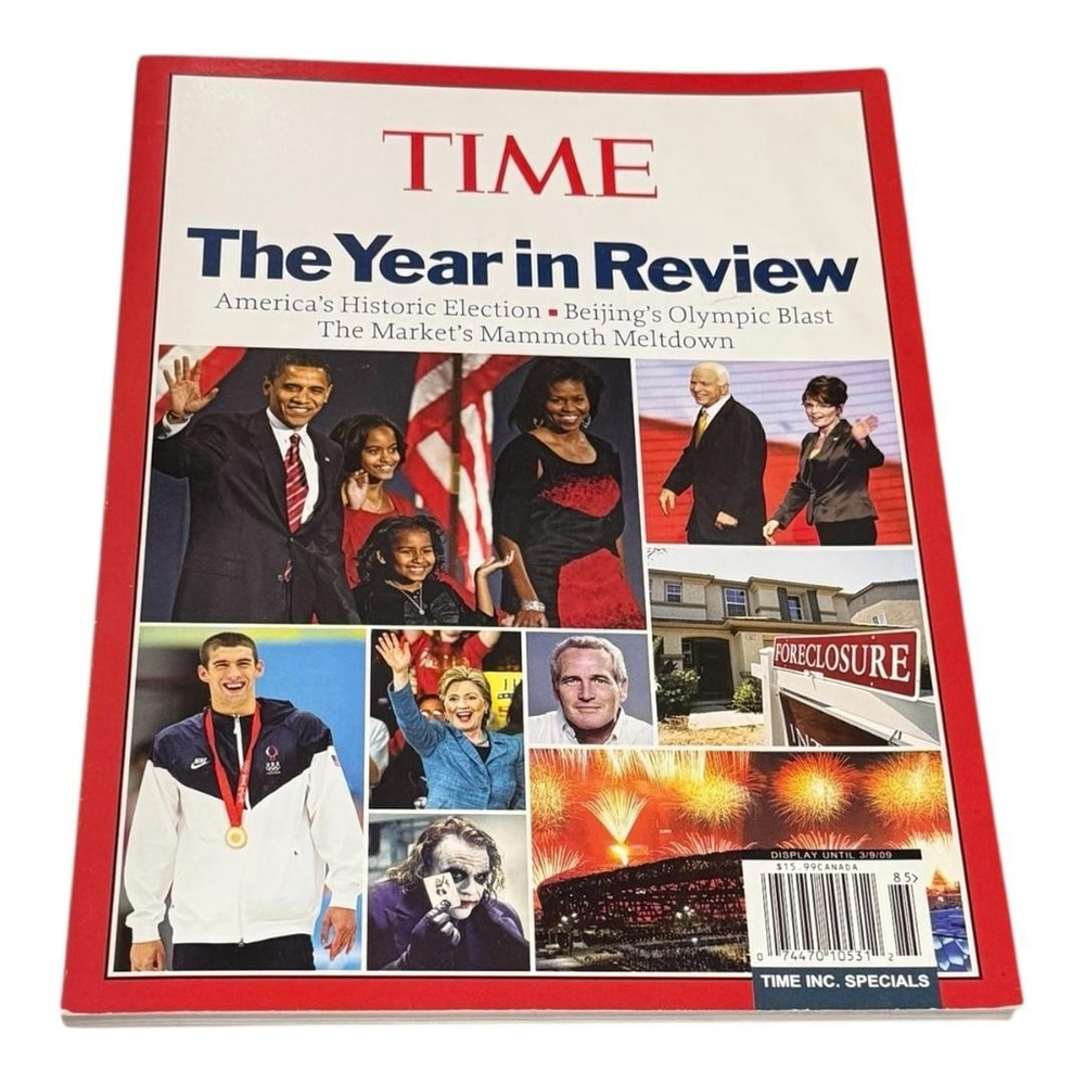TIME Magazine The Year in Review 2008 Special Issue Softcover History Politics